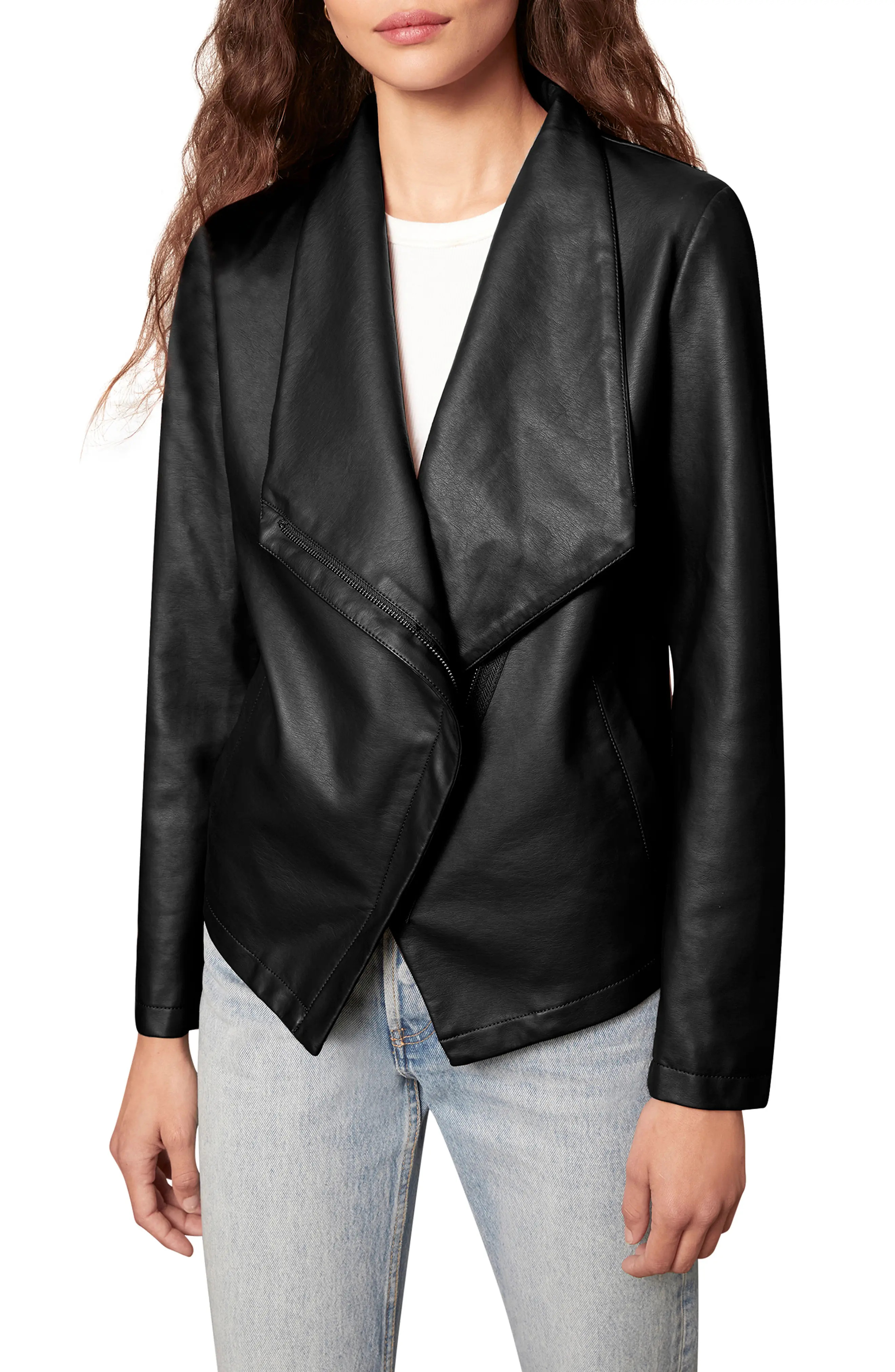 Women's Bb Dakota Faux Leather Jacket, Size XX-Large - Black | Nordstrom
