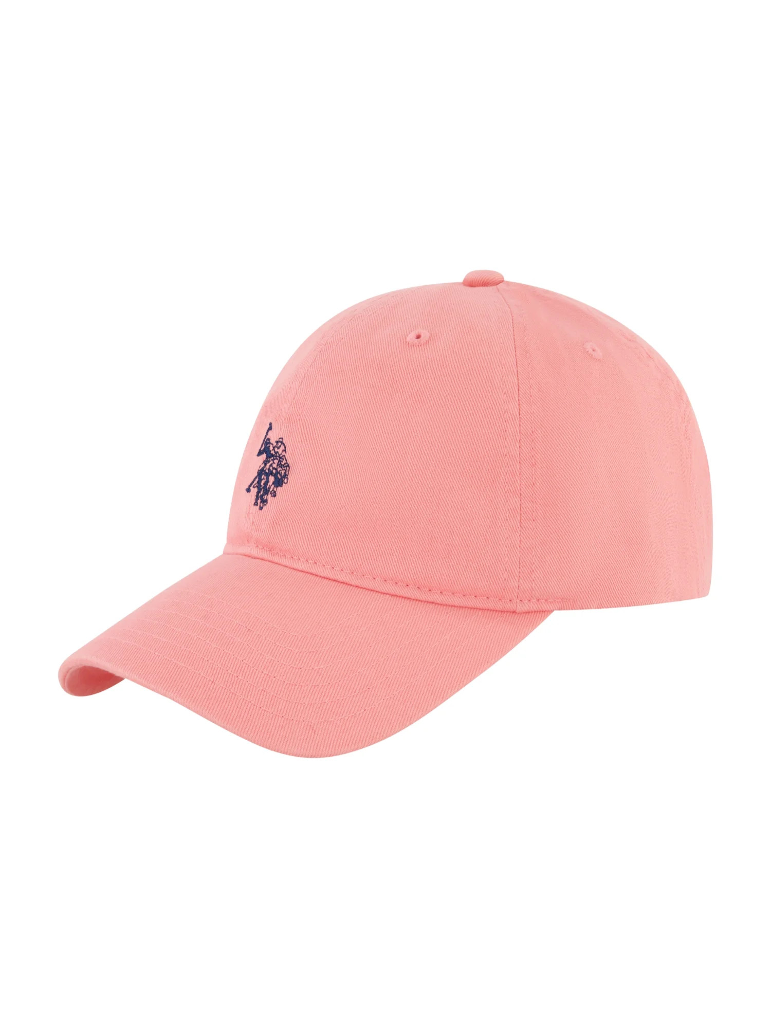 USPA Women's Cotton Twill Dad Cap with Embroidered Logo, Pink/Navy | Walmart (US)