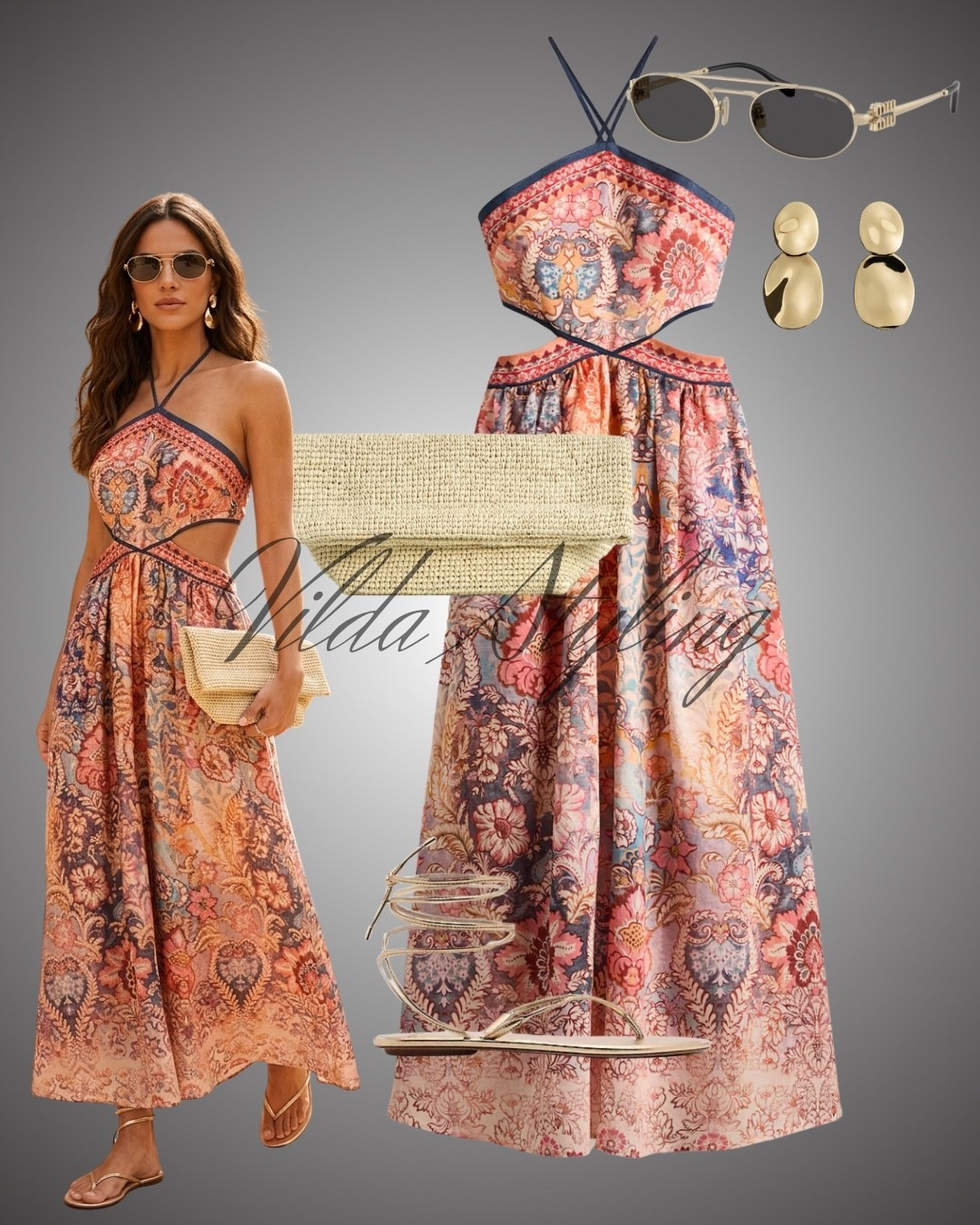 Sunset & Vacation Vibes✨
Boho-Chic for Golden Hour 🌅✨
There is something so magical about a paisley print for summer. This cutout maxi dress is an absolute dream for your next tropical getaway or a seaside dinner. I’ve paired it with gold lace-up sandals and a classic straw clutch to keep the look effortless yet elevated. #LTKtravel #VacationStyle #BohoChic #SummerMaxi #ResortWear #SummerOOTD #dress

#LTKsummer #LTKtravel #LTKeurope