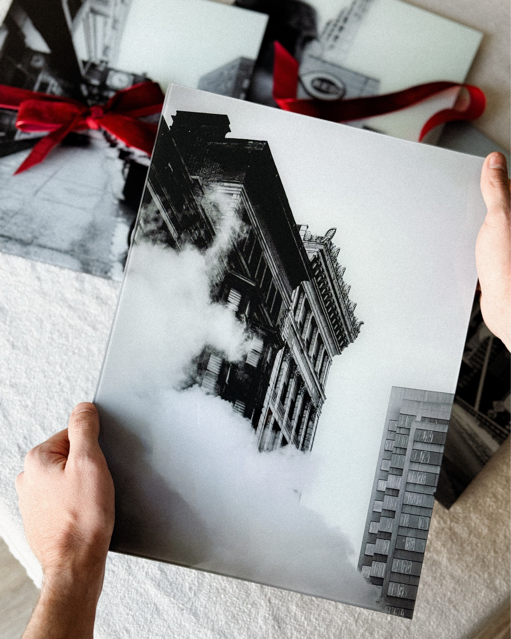 there’s something special about giving a gift that feels like home ♥️

travis grew up living close to cincinnati and it has always been the place that shaped him… the city he talks about, the one he calls “home” without thinking twice.

these black + white photos are his own — quiet little snapshots of the roebling bridge, the reds stadium, and that familiar city haze — printed directly on glass by @fracture.

there’s just something about holding a moment like this in your hands. simple. meaningful. personal. the kind of gift that lasts. 

#ad #fracture

#LTKHoliday #LTKHome #LTKGiftGuide