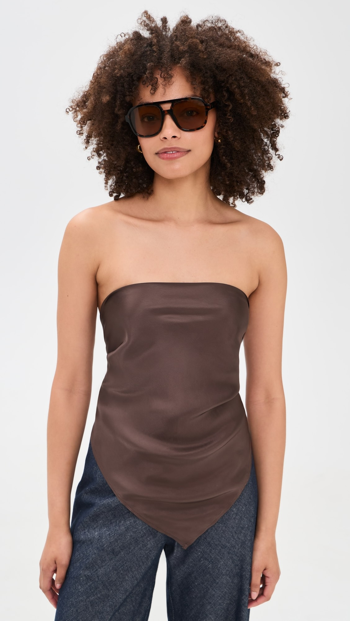 Fluid Twill Scarf Top | Shopbop