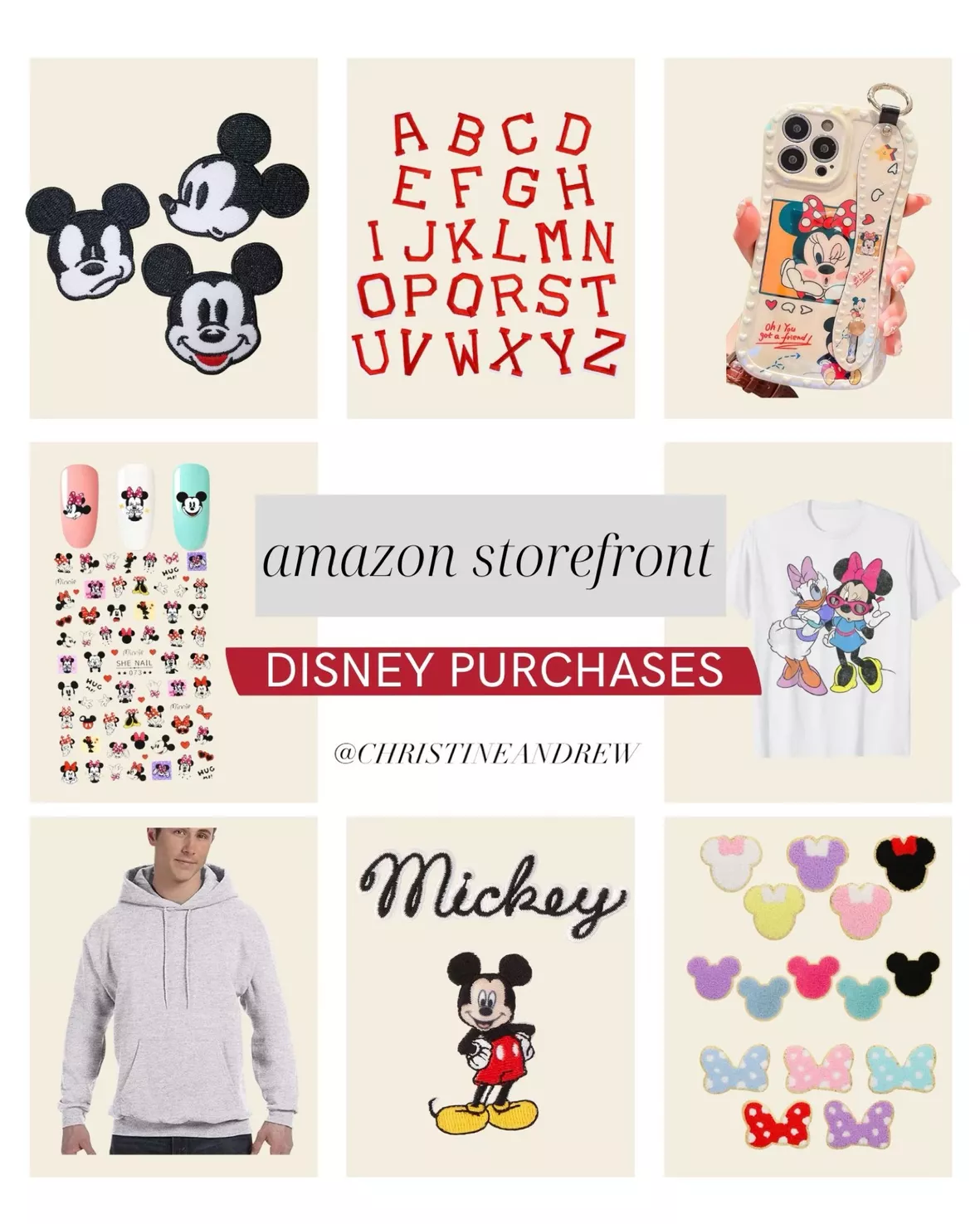 Octory Cute Mickey Iron On Patches for Clothing Saw On