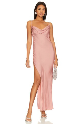 Michael Costello x REVOLVE Braxton Dress in Rose from Revolve.com | Revolve Clothing (Global)
