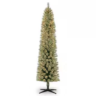 7ft. Pre-Lit Artificial Cashmere Pencil Christmas Tree, Clear Lights by Ashland® | Michaels Stores