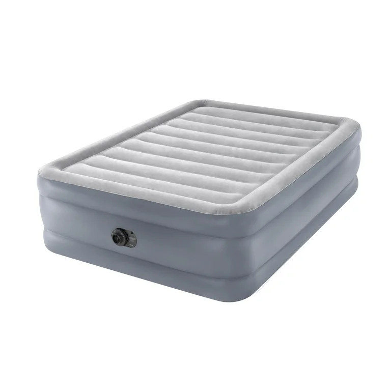 Intex Queen 20 inch Dura-Beam Deluxe Raised Air Bed Mattress with Built-in Pump | Walmart (US)
