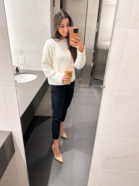 Thursday OOTD 🤍 hailing and frigid temps outside today so we needed a bright white sweater to lift the mood ✨ hope you’re all having an amazing week!!


Work outfit, wear to work, office look, petite work pants, petite trousers, petite officewear, petite sweater, work capsule wardrobe, smart casual, business casual, 9-5 outfit, laptop tote, what’s in my bag, what’s in my work tote, work capsule wardrobe, jcrew factory, & other stories, white sweater, Jenni kayne dupe

#LTKstyletip #LTKSeasonal #LTKfindsunder50