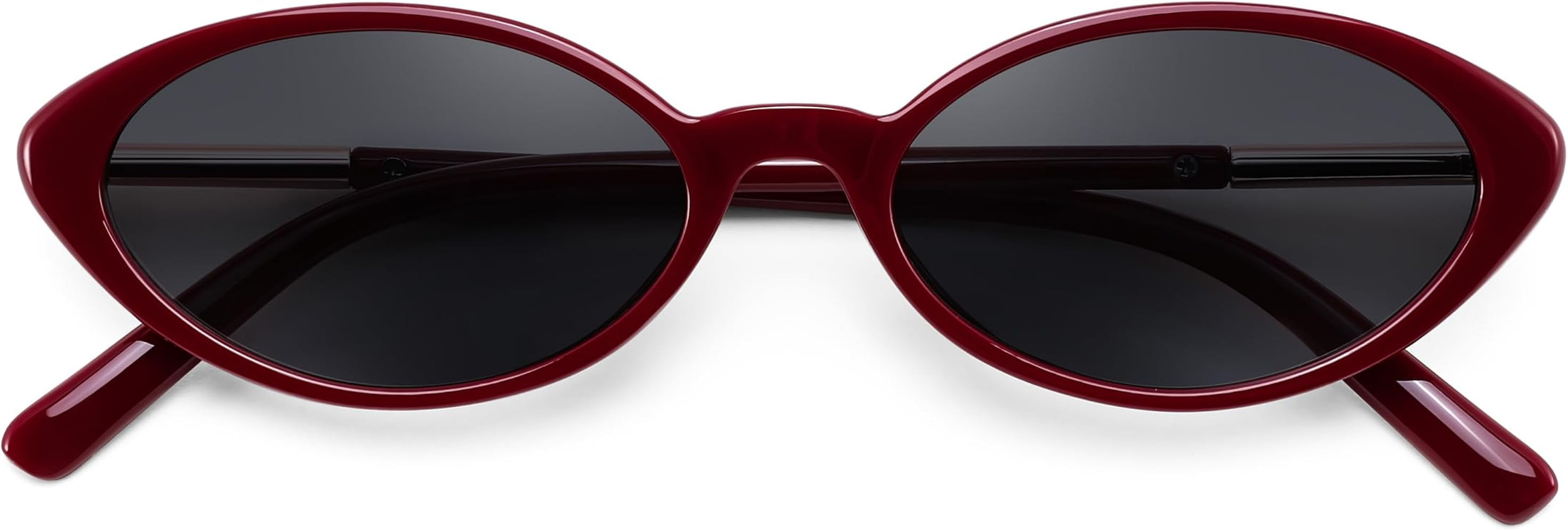 FEISEDY Oval Cat Eye Sunglasses for Women, 90s Narrow Y2K Shades B0435     Retro Vintage Chic Cut... | Amazon (US)