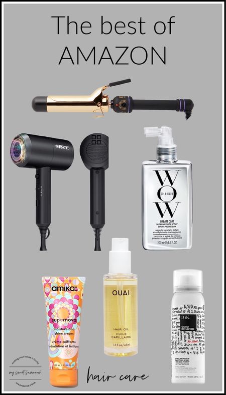 Wow all over towel dried hair. Comb through. Add amica supernova. To ends and lower portion. Dry with the viral Dyson dupe dryer. 
Style with this hot tools curling iron in 1” sections. I spray each section first with IGK good behavior. Once finished add small drops of Ouai to ends to smooth. Finish with a misting of your favorite hairspray. I wash my hair every 3 days. 

#LTKstyletip #LTKunder50 #LTKbeauty