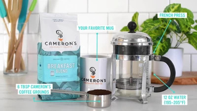 Cameron's Breakfast Blend Light Roast Ground Coffee 12oz | Target