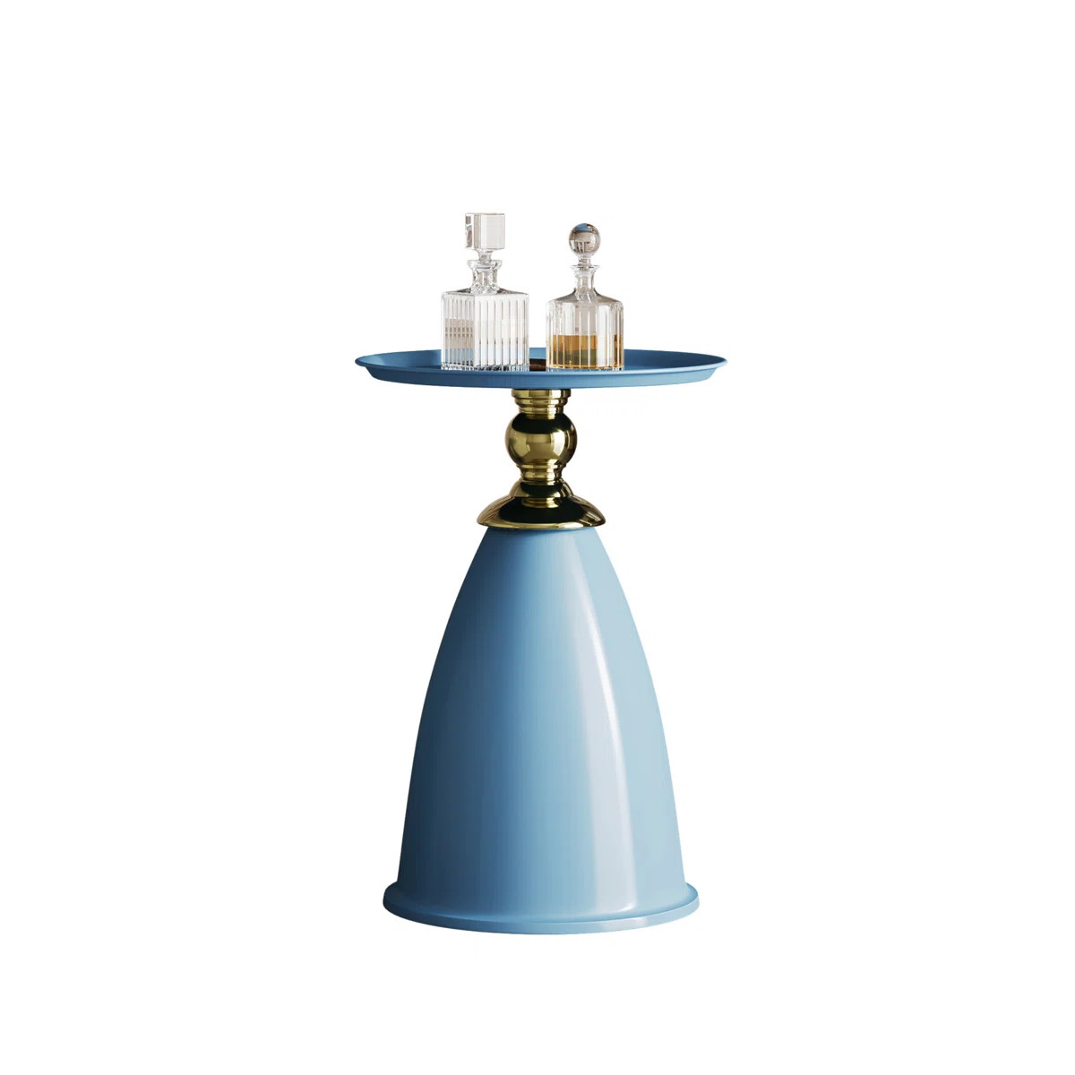 Luxury Design Iron End Table, Minimalist Round Side Table for Small Space | Wayfair North America