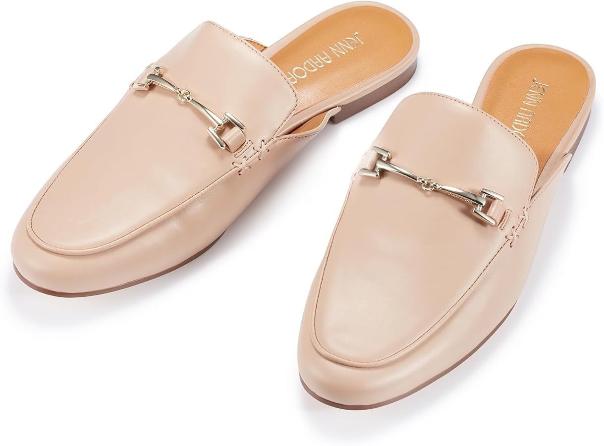 JENN ARDOR Mules for Women Flats Backless Loafers Shoes Slip On Slippers Pointed Toe Low Heel Wor... | Amazon (US)