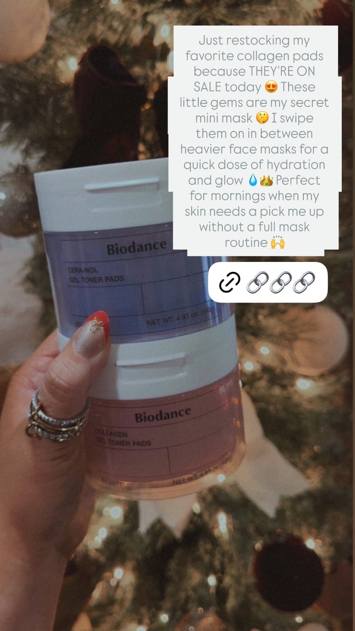 Just restocking my favorite collagen pads because THEY’RE ON SALE today 😍 These little gems are my secret mini mask 🤫 I swipe them on in between heavier face masks for a quick dose of hydration and glow 💧👑 Perfect for mornings when my skin needs a pick me up without a full mask routine 🙌 collagen toner pads | collagen pads skincare | hydrating toner pads | mini face mask | at home facial | glowy skin routine | anti aging skincare | k beauty skincare | skincare on sale | self care essentials | affordable skincare finds | amazon skincare favorites | dewy skin products | daily skincare routine | sensitive skin friendly ✨

#LTKGiftGuide #LTKgrwm #LTKHoliday