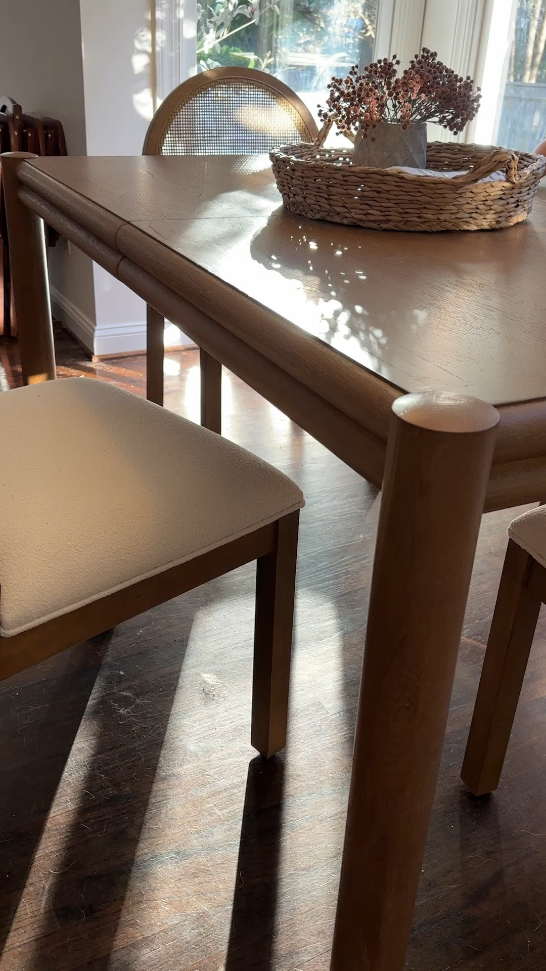 I’ll share more soon, but couldn’t wait to tell you how much we LOVE our new dining table and chairs! We have a formal dining room in our new house so we needed a new set, and this one is perfect! The table extends to seat more when needed and it has rounded corners yet still a rectangle. And these chairs are absolutely stunning, comfortable and unreal quality! One of our favorite new purchases for this house! 

#LTKVideo #LTKHome