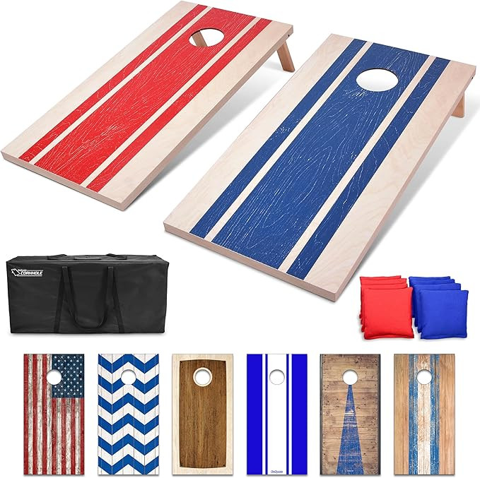 GoSports Portable Cornhole Sets – Choose 4 x 2 ft or 3 x 2 ft Boards - Includes 8 Bean Bags, Tr... | Amazon (US)