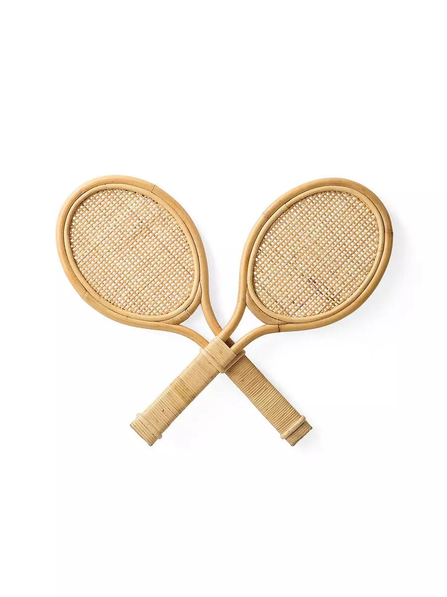 Wicker Tennis Racquets | Serena and Lily