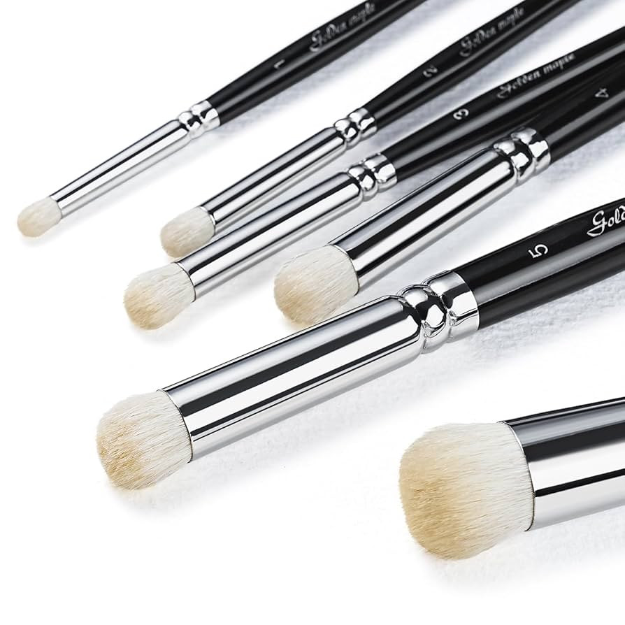 Golden Maple Dry Brush Set for Miniature Painting - 6PC Professional Detail Hobby Brushes for Mod... | Amazon (US)