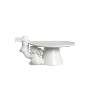10" Ceramic Bunny Cake Stand by Ashland® | Michaels Stores