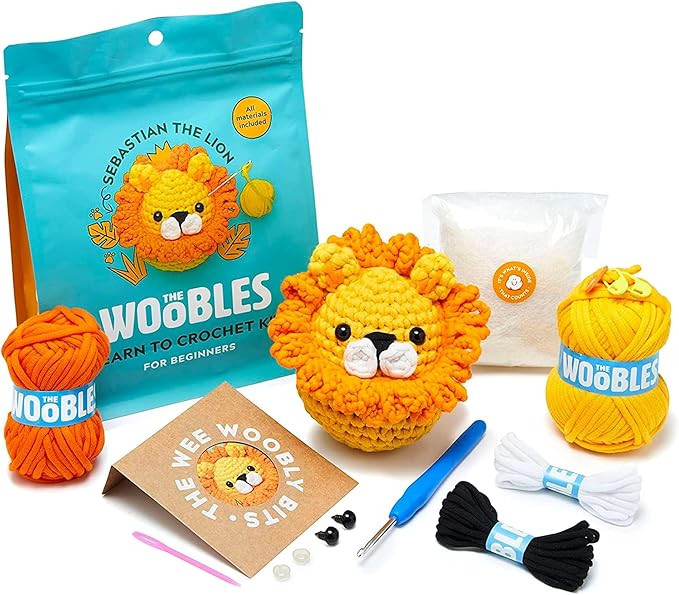 The Woobles Beginners Crochet Kit with Easy Peasy Yarn as seen on Shark Tank - with Step-by-Step ... | Amazon (US)