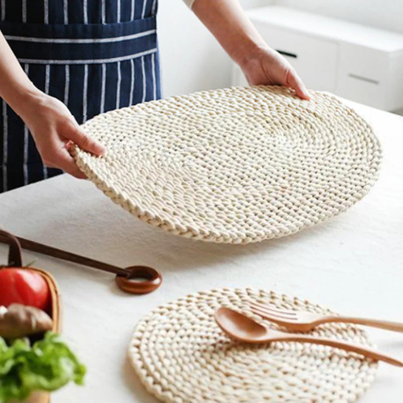 Ownkoti Oval Woven Placemats Table Mats (2PCS) | Ownkoti