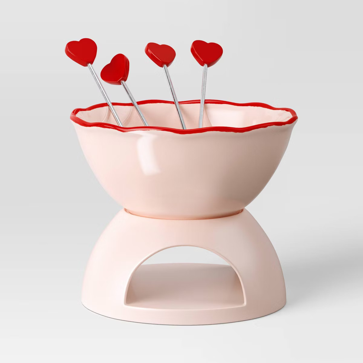 4pk Stoneware Fondue Set with Forks - Threshold™ | Target