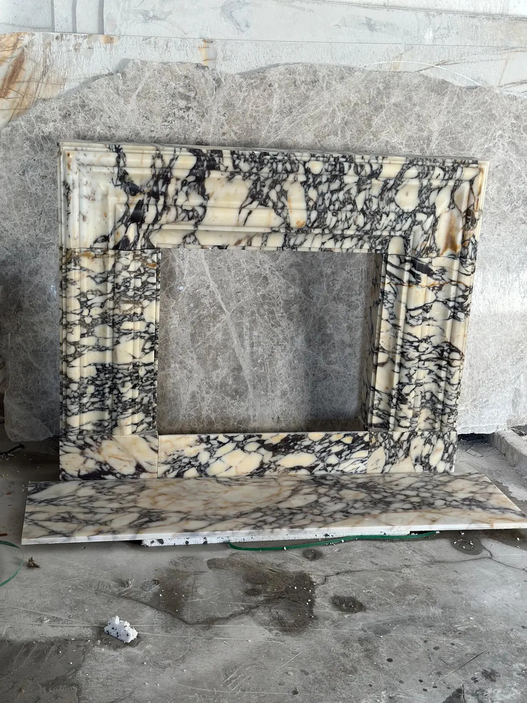 Hand Carved Calacatta Viola Marble Fireplace Mantel: Custom Order - Etsy | Etsy (US)