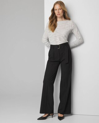 WHBM® Belted Luna Wide Leg Trousers | White House Black Market | White House Black Market