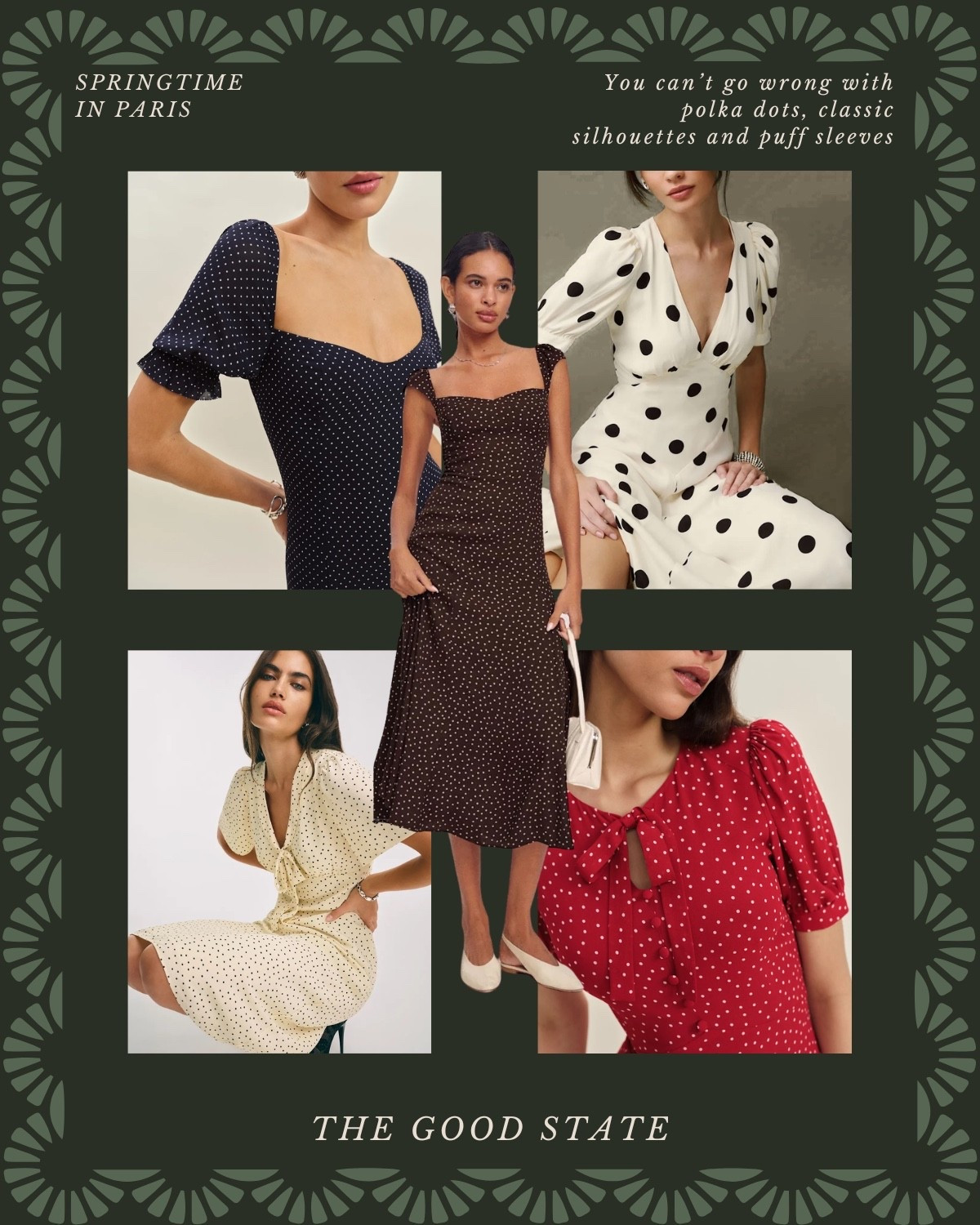 This collection is for the Spring girlies. The ones longing for the warmth of sunshine on their skin and a cool breeze blowing through their hair. Shorts and a sweatshirt weather. A flowy dress and a light cardigan. This is for the ladies counting down the days until the farmers market opens back up. The ones who love early mornings at the market—flaky croissant in one hand and a rosemary latte in the other. This is for the ones who can’t resist a bouquet of fresh flowers and are trying to figure out how to grow their own cut flower garden at home. For the ones who spend the golden evenings having a picnic with friends. For the people (like me) who always have a picnic blanket in their car. This is for the girlies love allllll things gingham, their trusty ball cap, pops of color  and who firmly believe you can’t have too many neck scarves or bandanas. For the ones who love feminine details like lace trim, dainty florals and ruffles. This Spring may we slow down, breathe deep, embrace the life all around and romanticize the seemingly ordinary moments🌼

#springstyle #classicstyle #springoutfit #farmersmarket #preppystyle 

Summer dresses spring dresses revolve Abercrombie j crew tuckernuck polka dots bows midi maxi short dresses Walmart target 