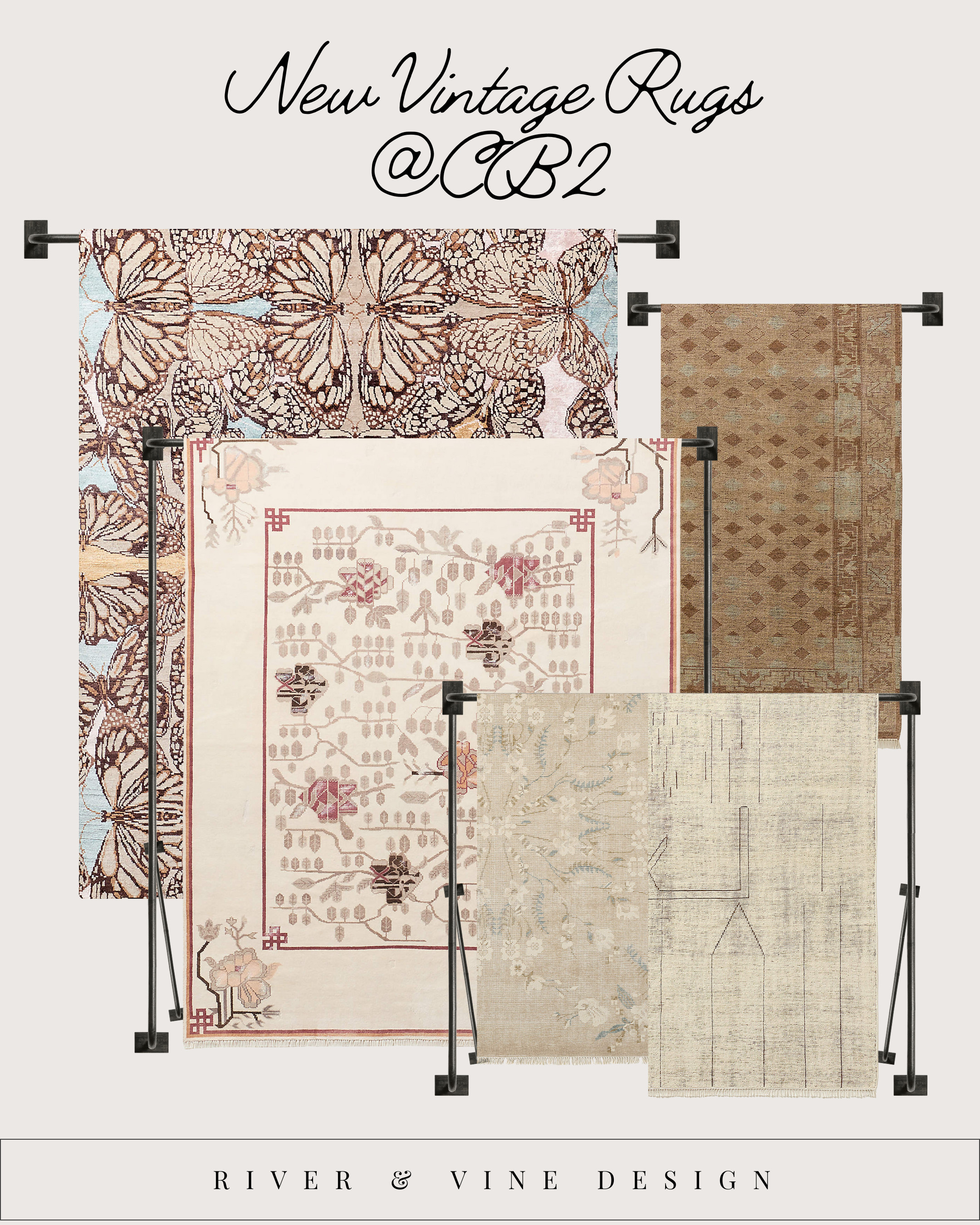 Vintage rugs are the fastest way to make a space feel layered, collected, and expensive. These new CB2 vintage-style rugs are perfect if you love that one-of-a-kind look but want something fresh, durable, and easy to live with. They add instant character without overpowering your furniture, which is exactly what you want when you’re building a timeless room.

What makes these work so well is the softness of the color palette. Muted blush, warm beige, faded blue, and gentle browns give you pattern without visual chaos. That means they pair beautifully with neutral sofas, light wood furniture, and warm white walls. You get texture, movement, and personality while still keeping your space calm and elevated.

If your room feels flat, the rug is usually what’s missing. A good vintage-style rug anchors the furniture, adds contrast, and makes everything around it feel more intentional. These are the kind of pieces that make a room look styled instead of staged. 

 #LTKHome