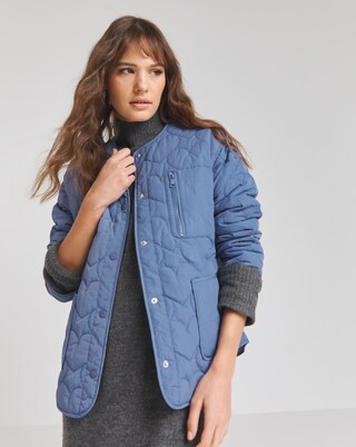 Blue Heart Quilted Jacket | Simply Be (UK)