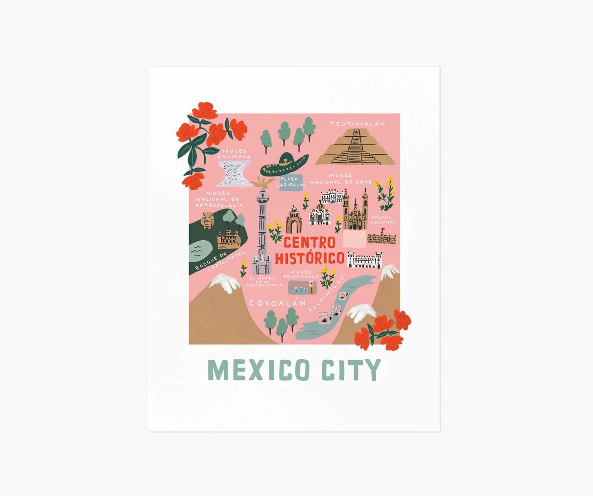 Mexico City Map Art Print | Rifle Paper Co.