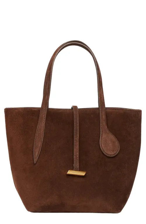LIFFNER Mini Sprout Suede Tote in Dark Brown at Nordstrom | Nordstrom