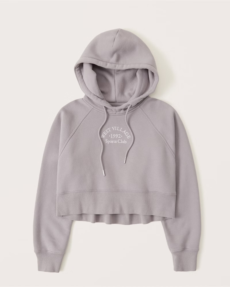 Women's softAF MAX 90s Cropped Popover Hoodie | Women's | Abercrombie.com | Abercrombie & Fitch (US)