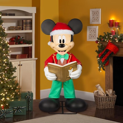 Disney 6.75-ft Lifesize Mickey Mouse Musical Animatronic | Lowe's