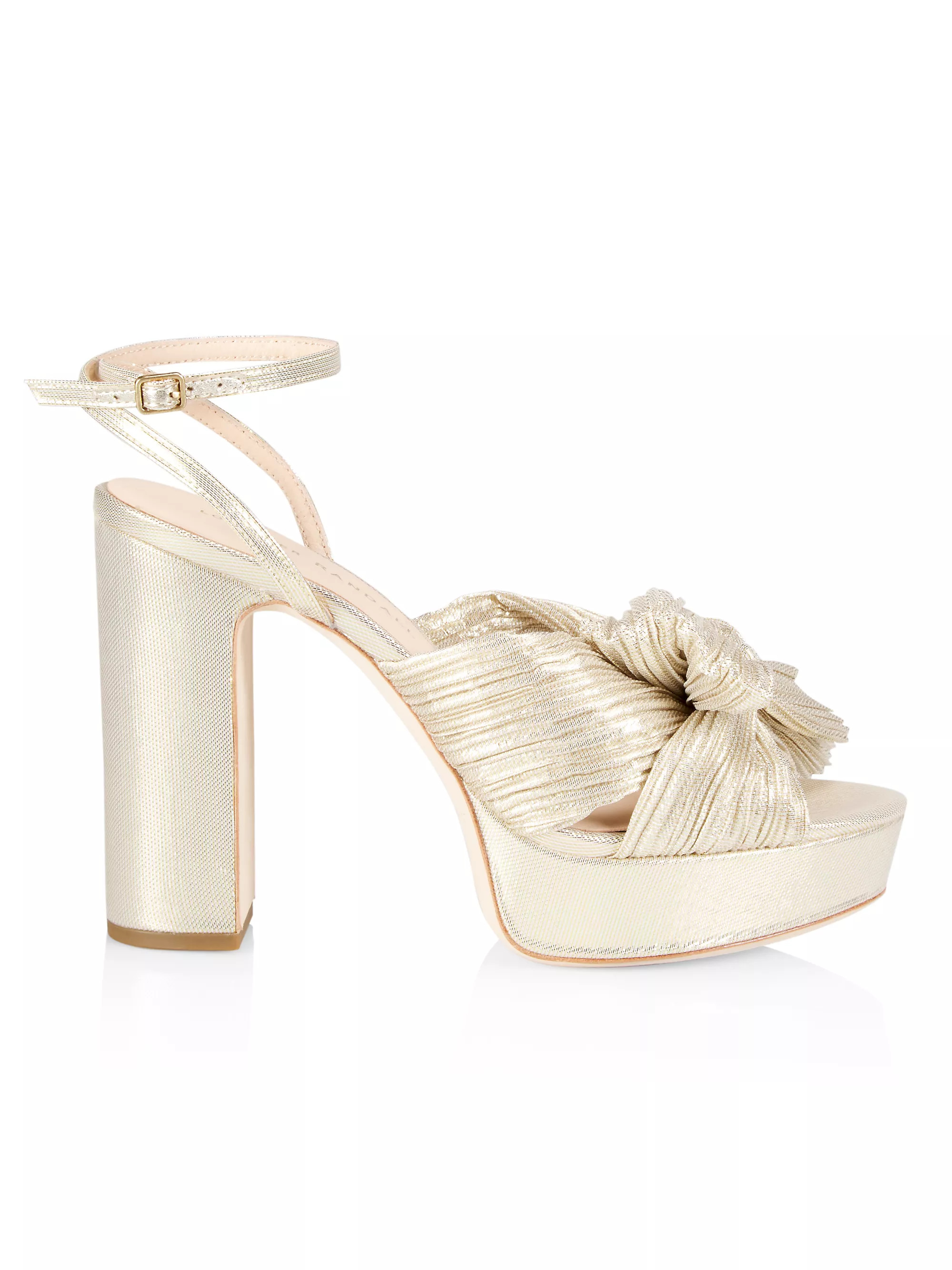 Natalia Pleated Platform Sandals | Saks Fifth Avenue