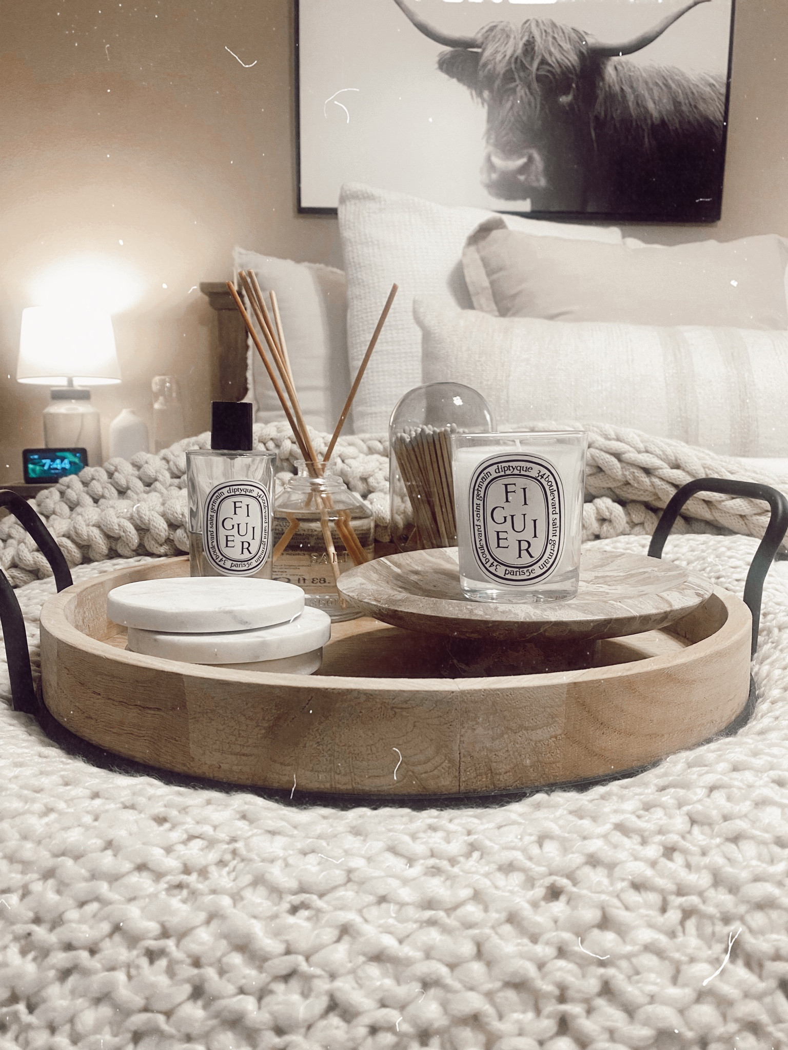 Can you believe this Walmart tray is under $30?! The quality is amazing 🤍

Walmart home, tray decor, Target, Threshold x Studio McGee, master bedroom decor, neutral home, Diptyque 

#LTKhome
