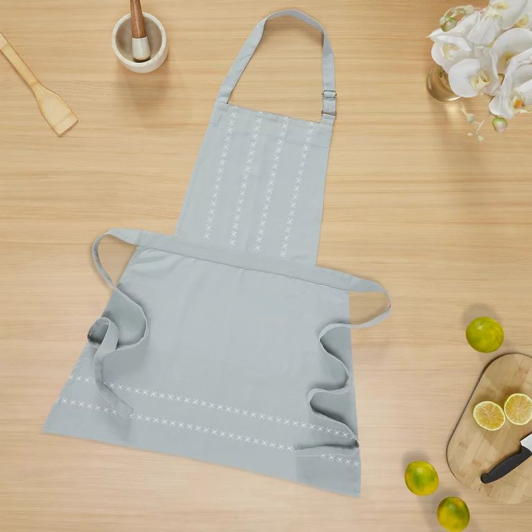My Texas House Polyester/Cotton 30" x 34" Embroidered Loop Apron, Gray | Walmart (US)