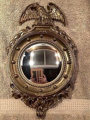 Vintage Convex Bubble Mirror Eagle Syroco Wood Pre-owned  | eBay | eBay US