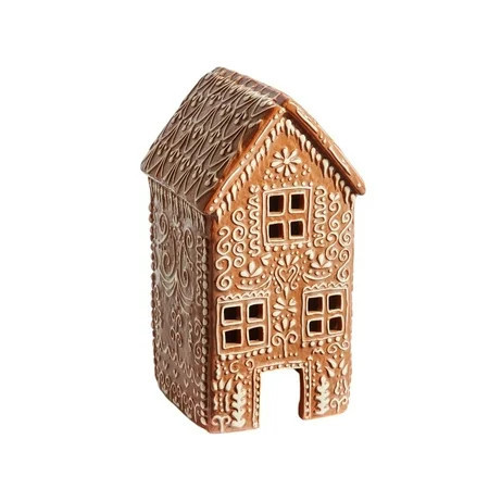 Resin Iced Gingerbread Houses - Holiday Village Sets Christmas Gingerbread House Decor Figurines | Walmart (US)