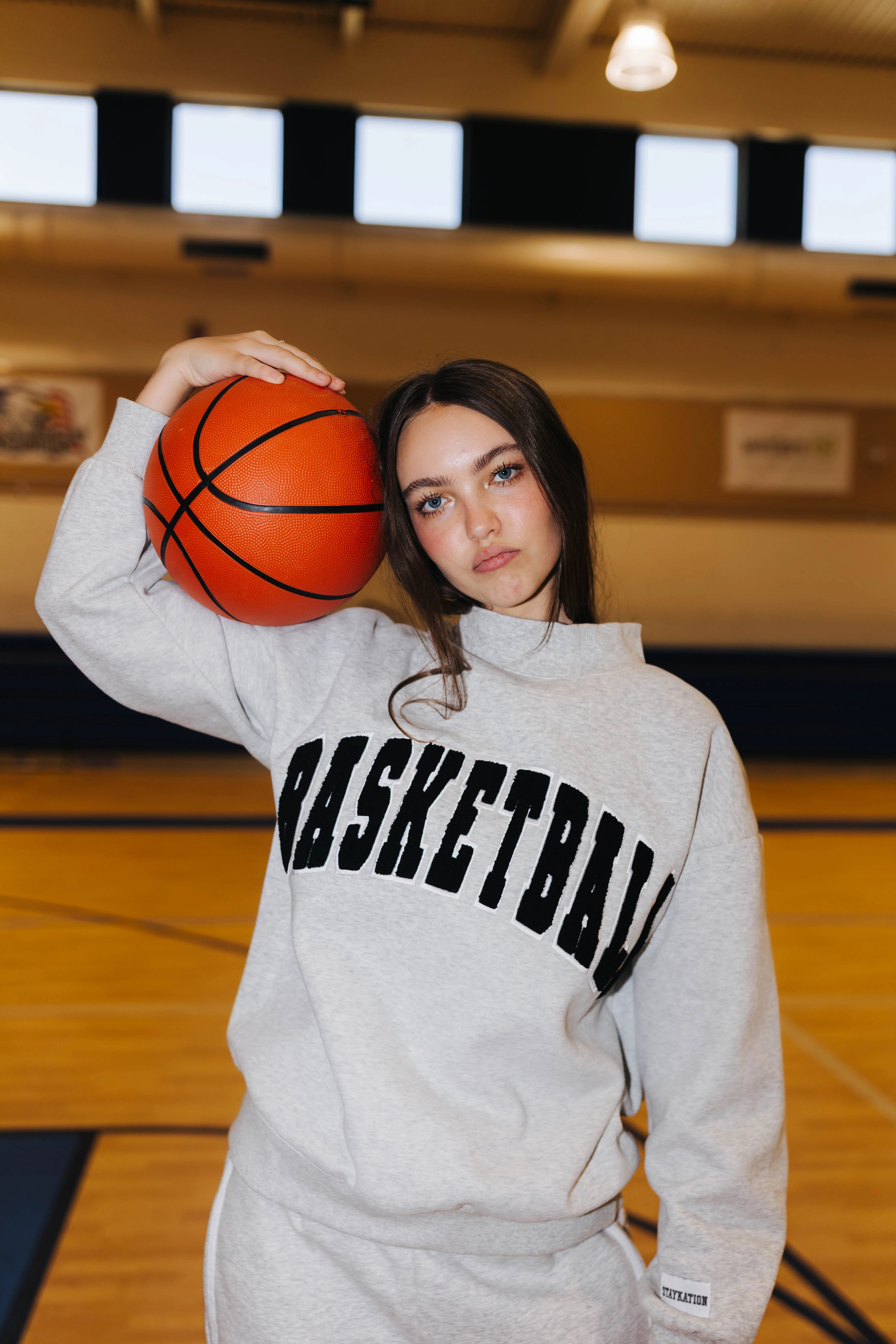 Basketball Mockneck Sweatshirt | Staykation