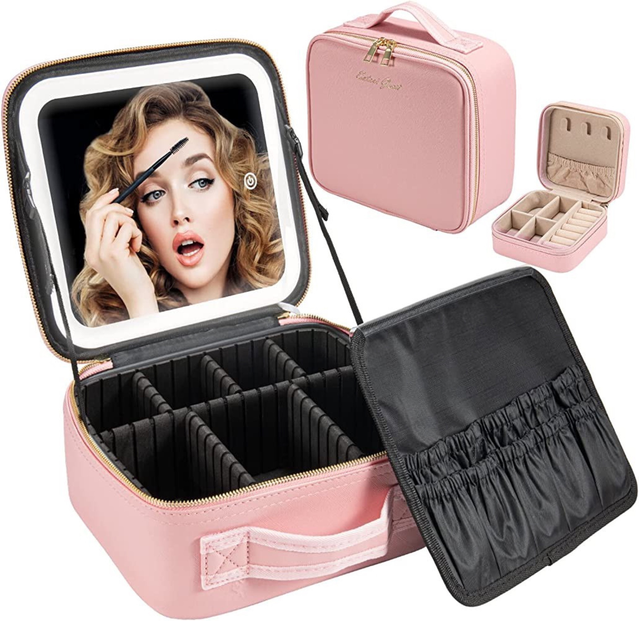 Great gift idea for the traveler!! Travel makeup case with built in light  

#LTKGiftGuide #LTKbeauty #LTKCyberweek