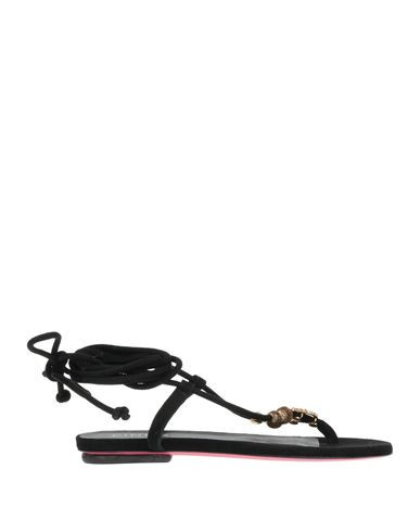 Pinko Woman Thong sandal Black Size 11 Leather | YOOX (US)