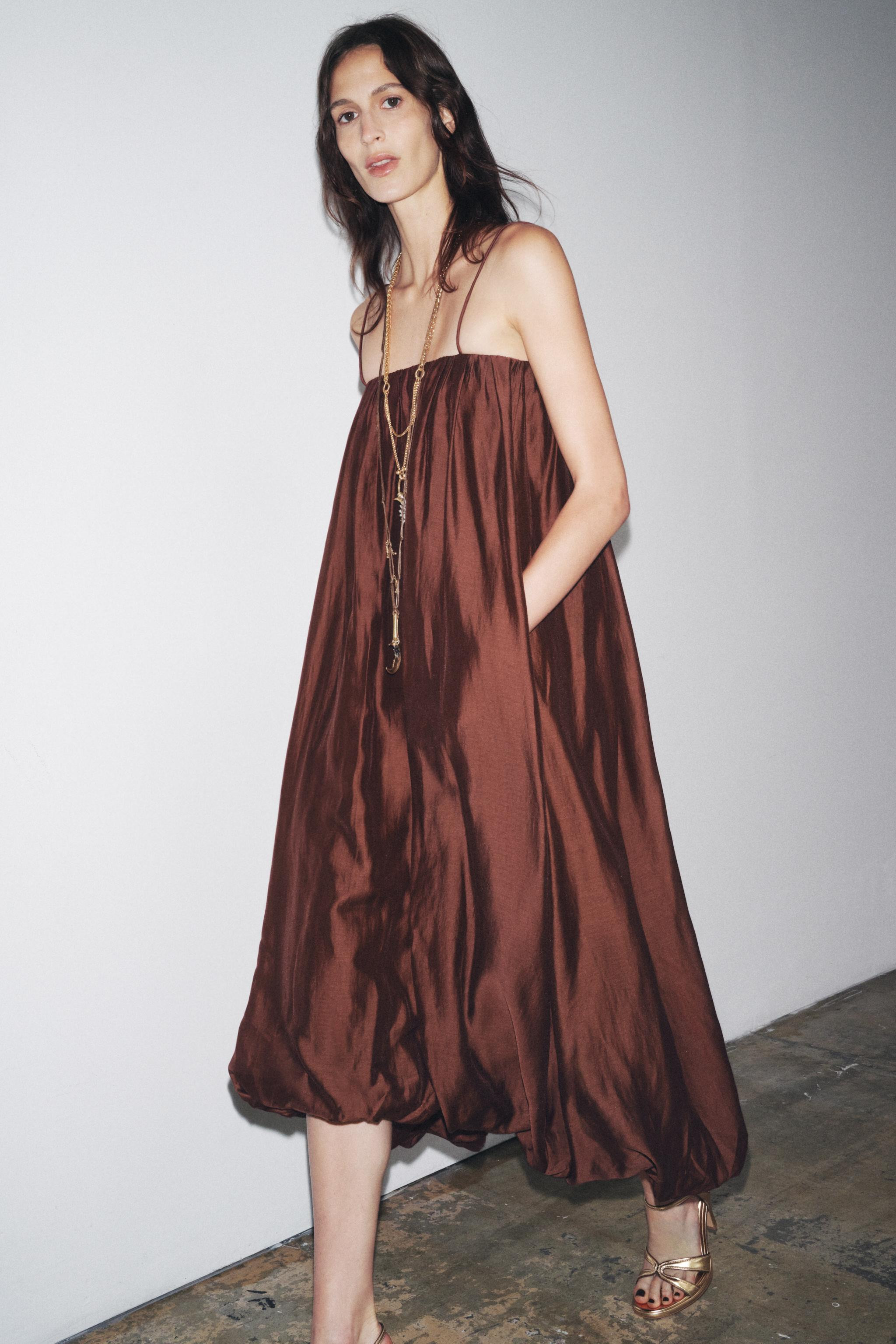 ZW COLLECTION MULTI-POSITION BALLOON DRESS | Zara US