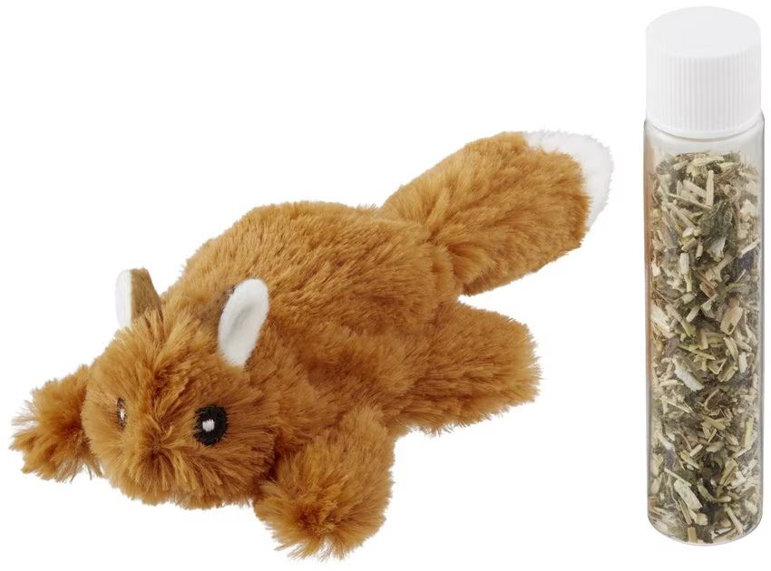 FRISCO Refillable Catnip Cat Toy, Brown Squirrel - Chewy.com | Chewy.com