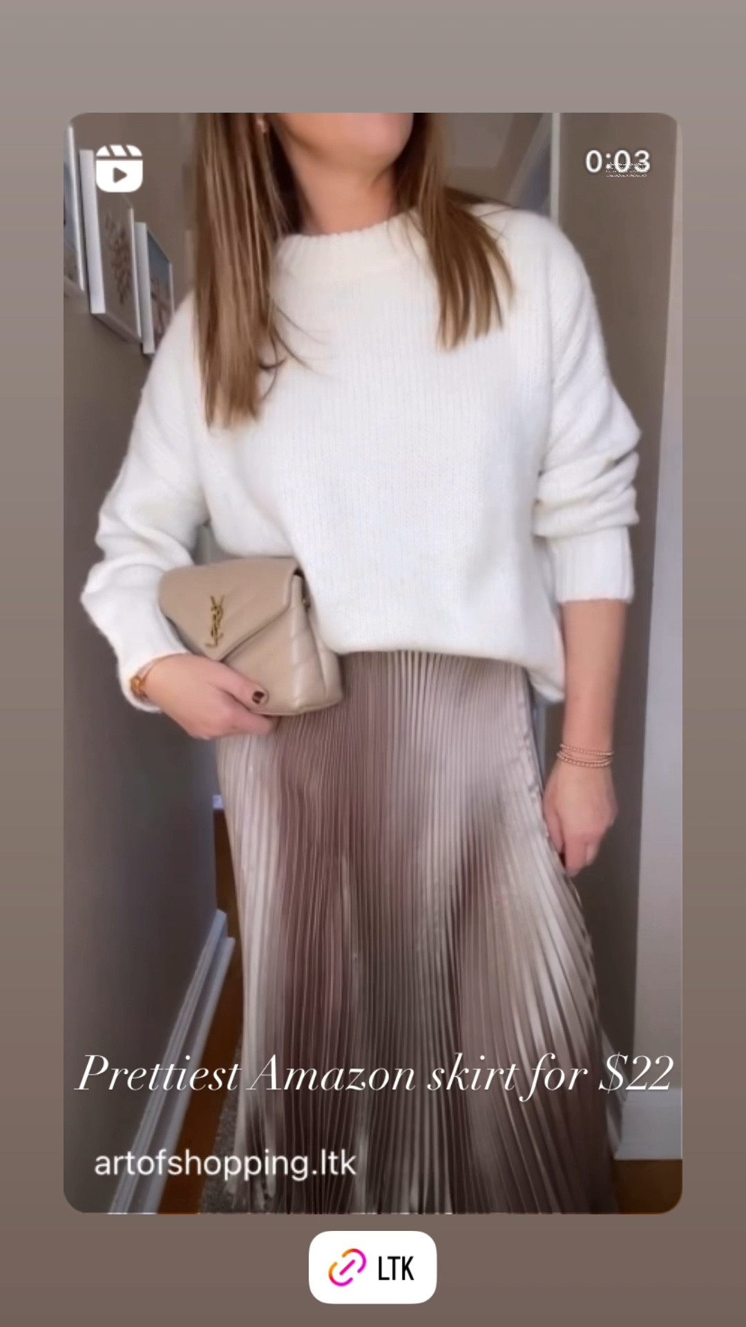 Holiday outfit. Holiday party outfit  Christmas outfit. Christmas party outfit   Amazon fashion. Amazon finds. Amazon under 50


Amazon skirt $22. Cashmere Sweater. Brown suede boots. Ysl bag. Zoe Lev Jewelry. 

Very comfortable and gorgeous. Love the shimmer of this skirt!  
Amazon find 


#LTKSeasonal #LTKHoliday #LTKFindsUnder50