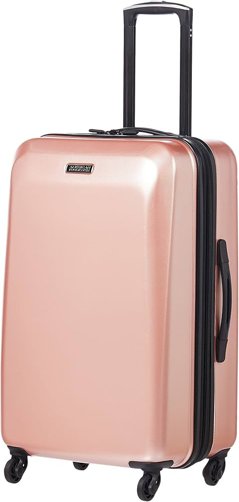 American Tourister Moonlight Hardside Expandable Luggage with Spinner Wheels, Rose Gold, 3-Piece Set | Amazon (US)