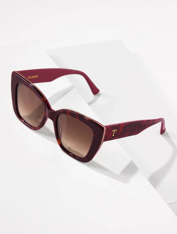Tanya Colorblock Tortoiseshell Sunglasses | Talbots