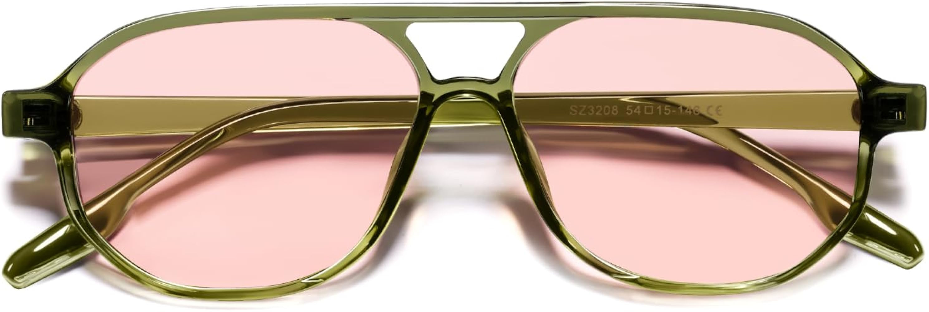 VANLINKER Retro 70s Aviator Sunglasses for Women Men,Classic Small Square Vintage Trendy Hexagona... | Amazon (US)