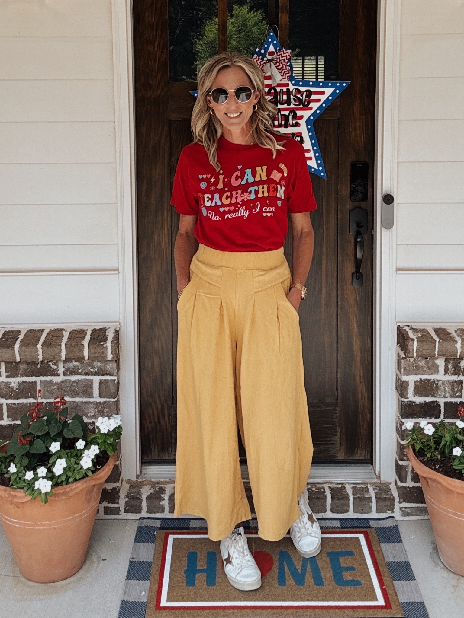 Prime Day Deal- Teacher Pants!!! Only $26

The perfect pants for teaching these wide leg elastic waist casual. Palazzo trousers with pockets will look great with all of your favorite sneakers and teacher tees! I linked up all of your favorites! This shirt may no longer be available- linked many options  
 
@amazon , #founditonamazon, #amazonpartner, @amazonfashion

Teacher, outfit, teacher, back to school

#LTKWorkwear #LTKStyleTip #LTKOver40