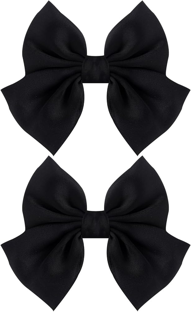 2 Pcs Bow Shoe Clips Satin Bow Shoe Clips for Women Wedding Party Shoe Charms Decoration for Wedd... | Amazon (US)
