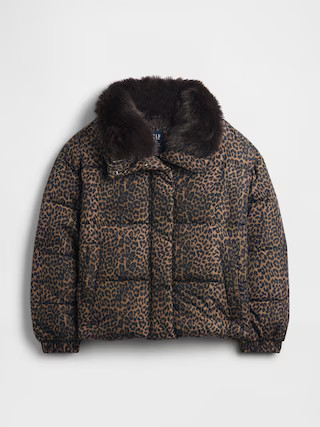 Faux Fur-Trim Puffer Jacket | Gap (US)